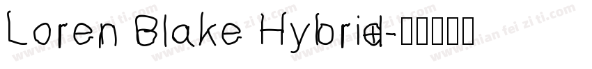Loren Blake Hybrid字体转换